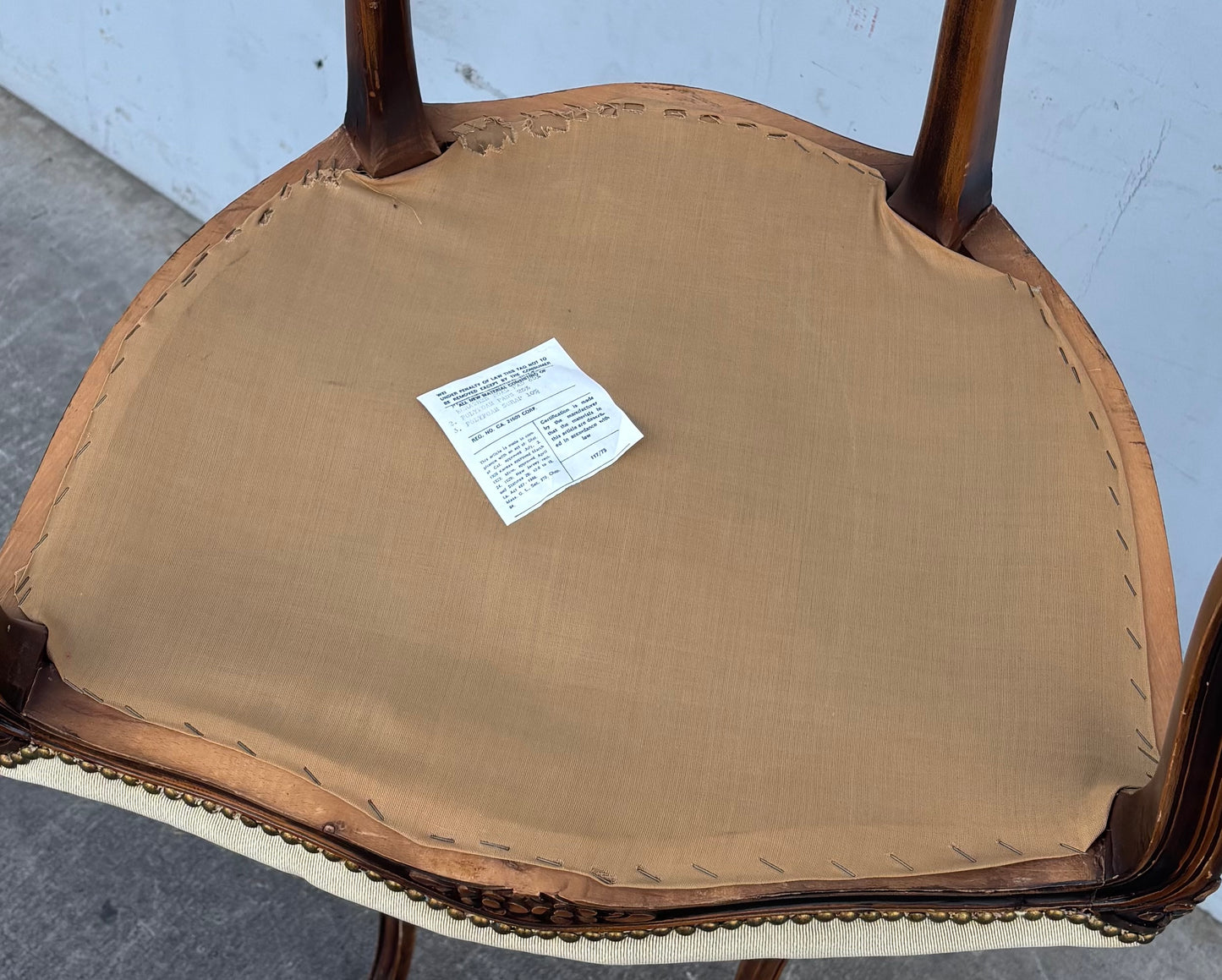 Vintage/ antique French style dining arm chairs needlepoint floral