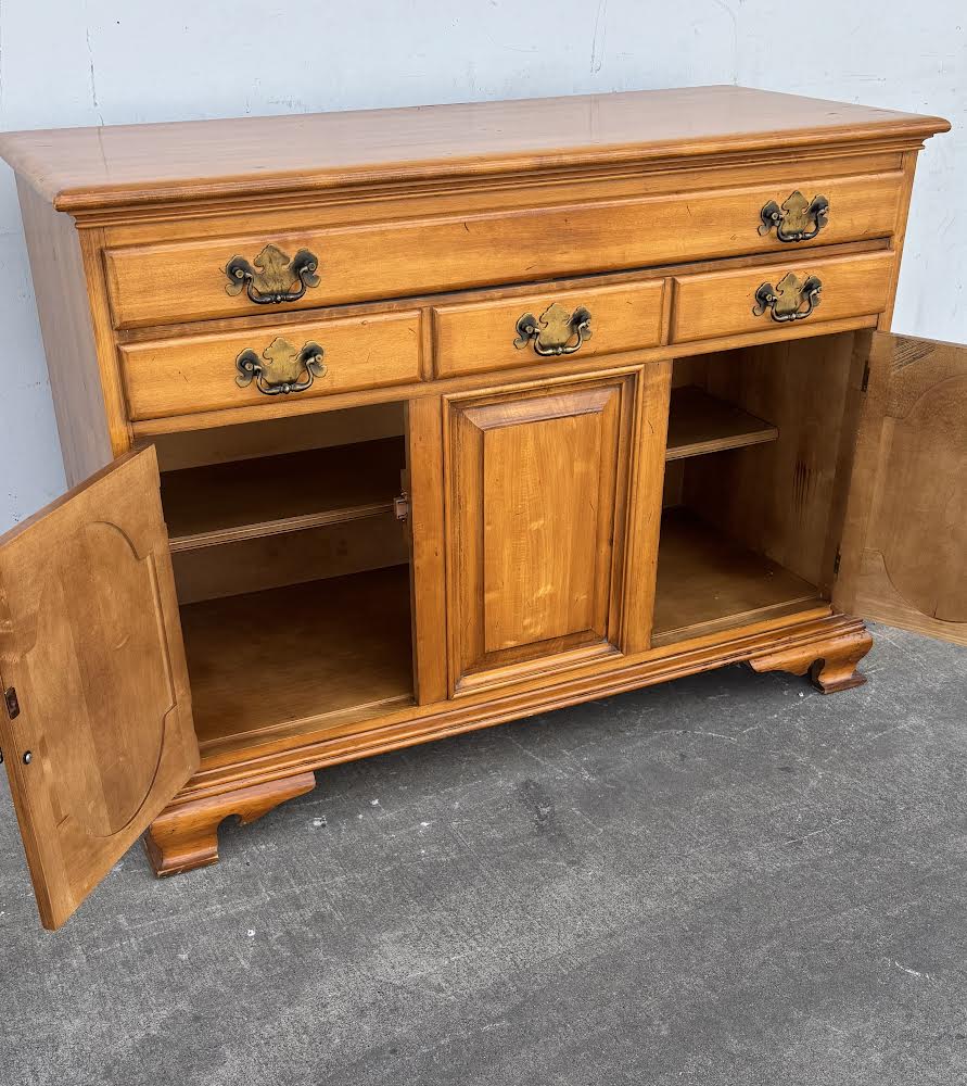 Vintage Tall Dresser Buffet Solid Wood