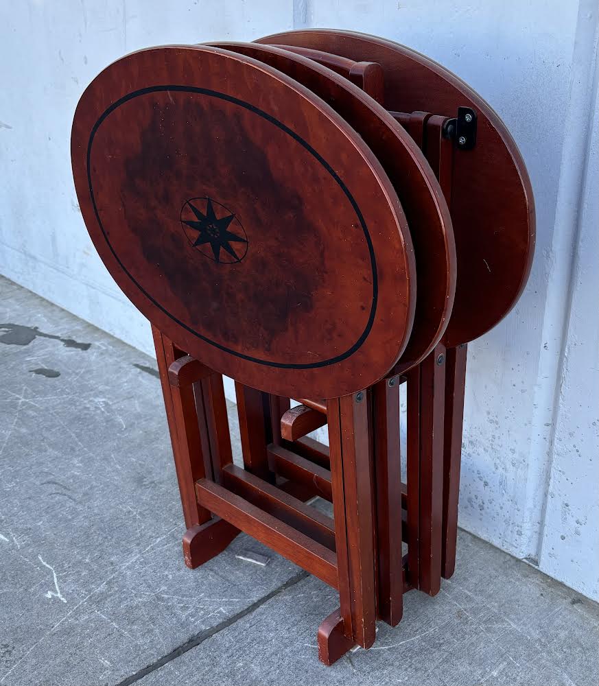 3 Cherry Foldable Tables