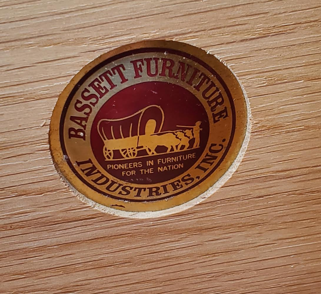 Bassett server buffet cabinet drop sides