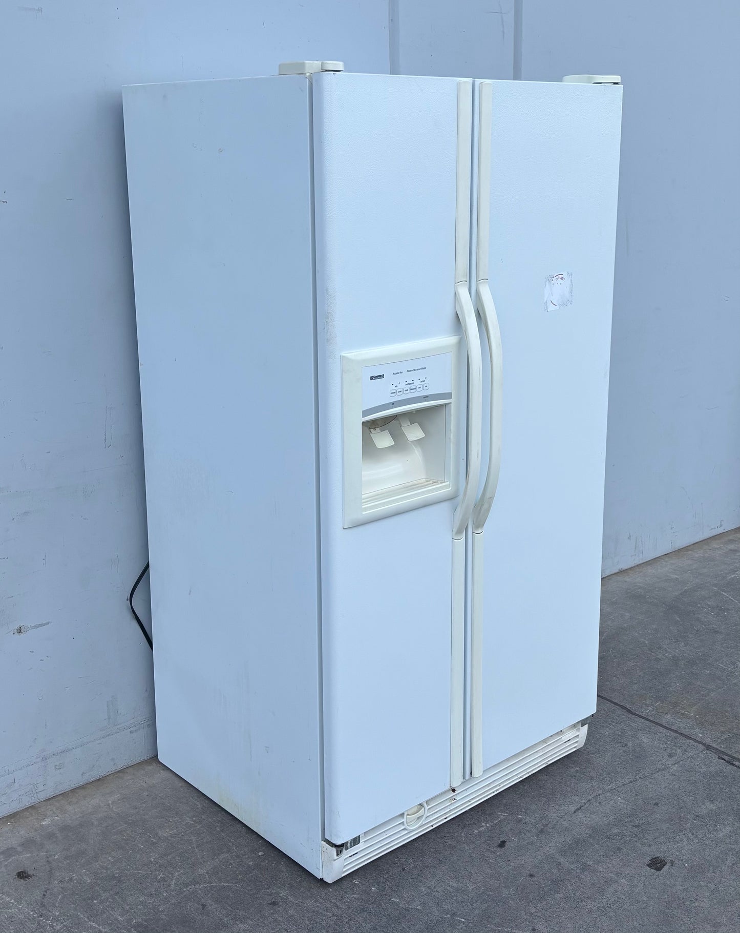Kenmore white side by side refrigerator