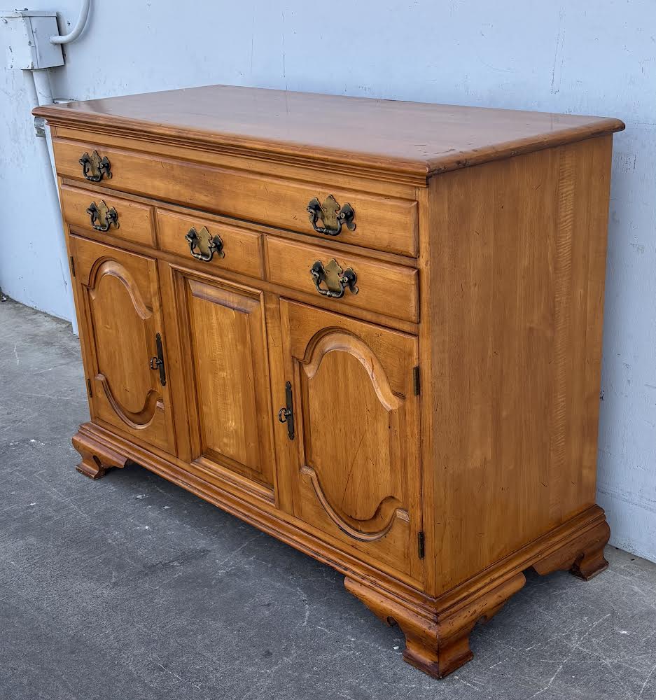 Vintage Tall Dresser Buffet Solid Wood