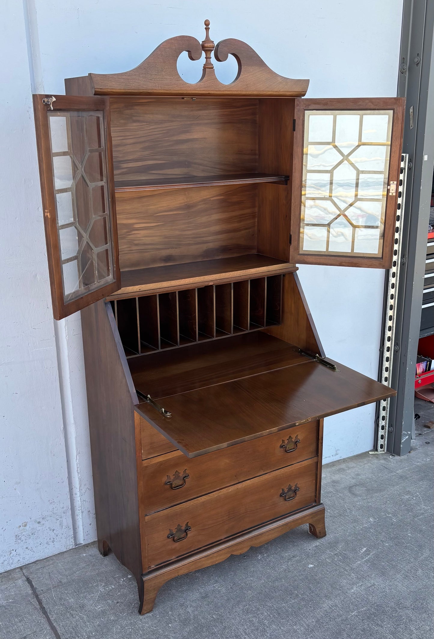 Antique Drop Front Secretary Desk