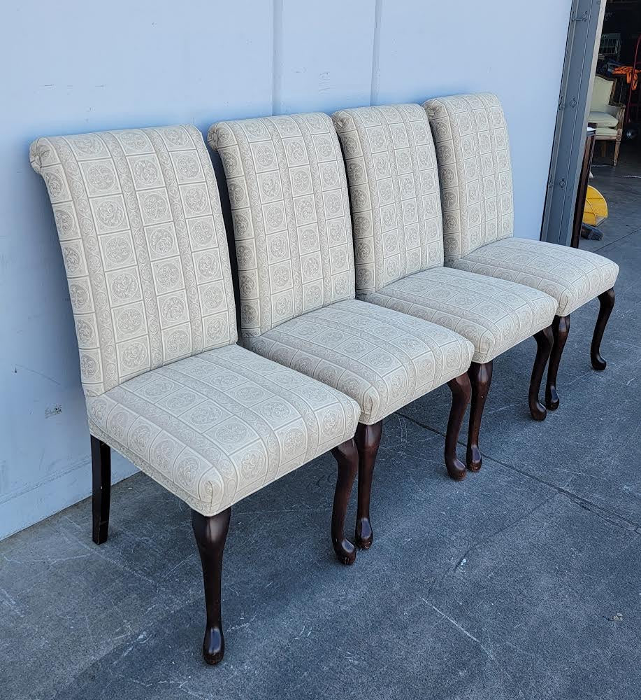 Dining side chairs (4) beige/tan
