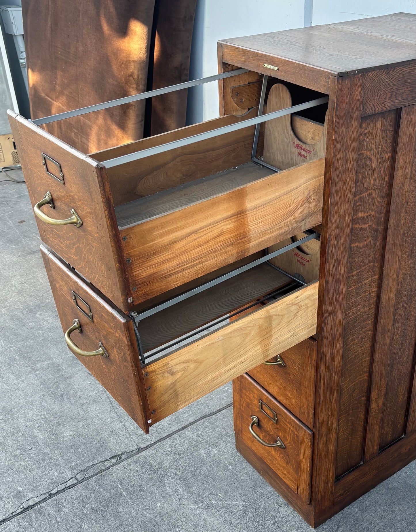 Wood file cabinet 4 drawer