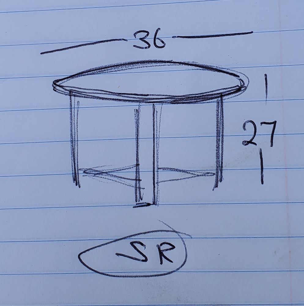 End/side table octagonal glass top chinoiserie