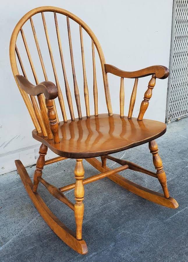 S.Bent&Bros rocking chair light wood