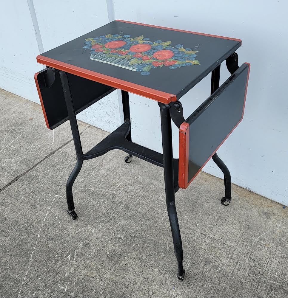 Restaurant deco table drop sides black