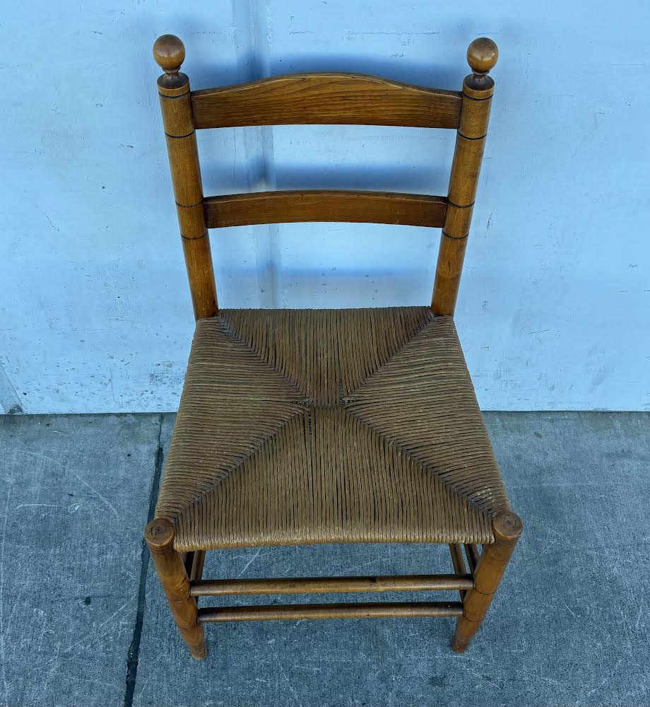 Ladder Back Antique Tall Chair