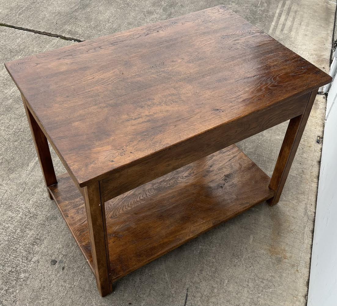 Mid Century Walnut Accent Table End Table
