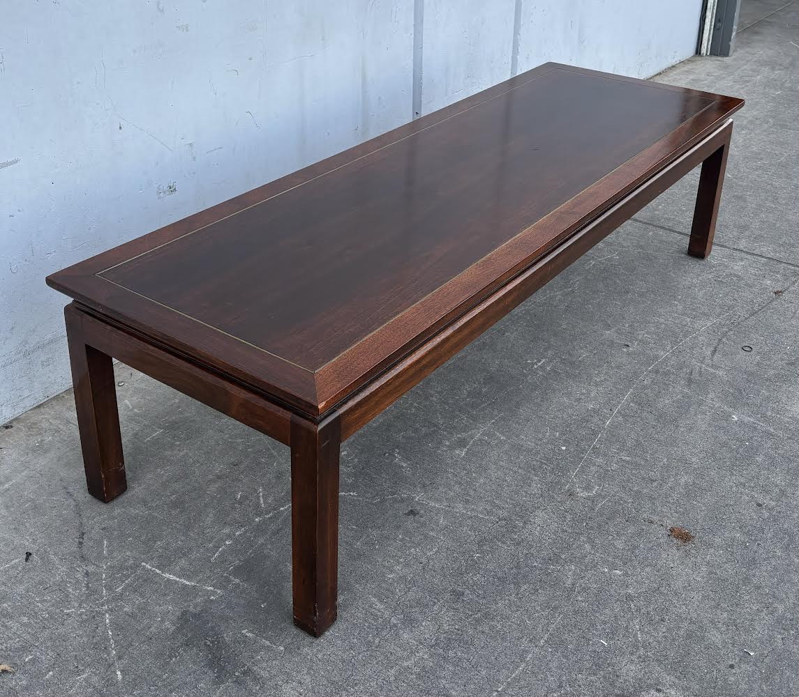 Mid Century Style Long Coffee Table Walnut
