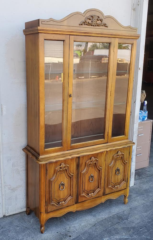 china hutch cabinet french provincial style vintage