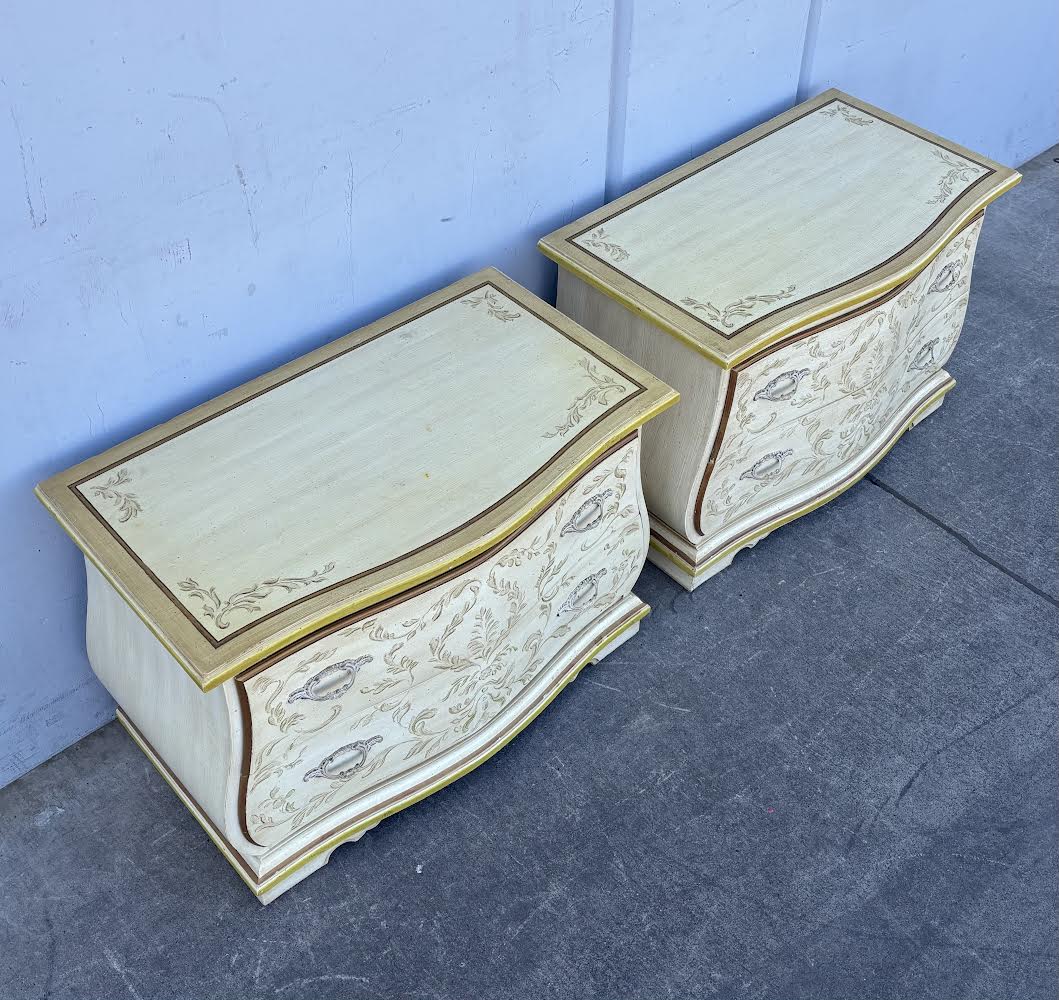 Vintage Drexel Heritage French Provincial 2 Matching Night Stands