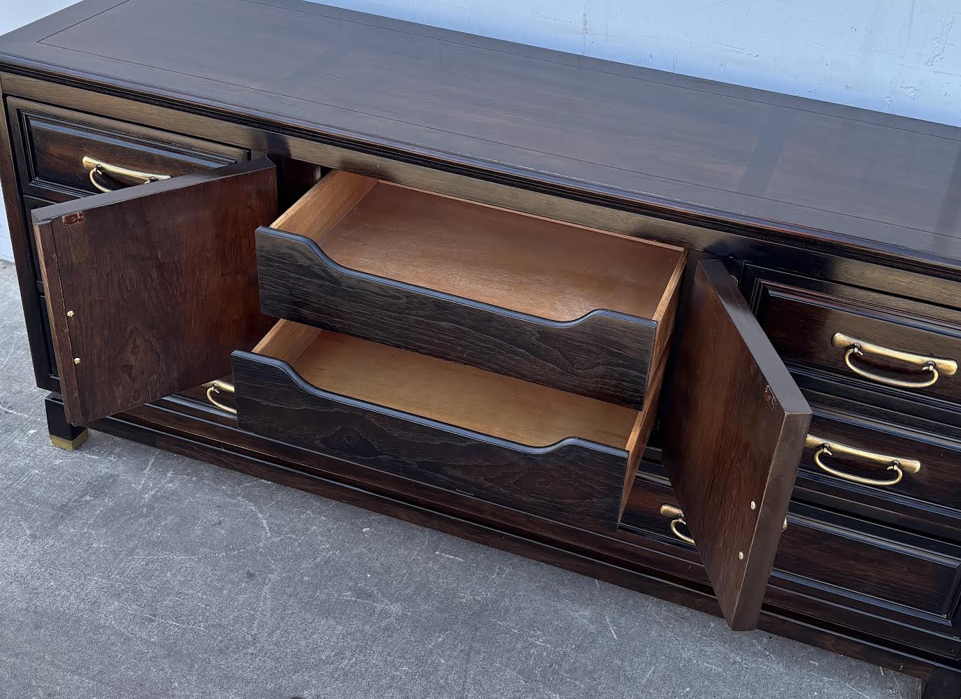 American of Martinsville sideboard/ credenza/Dresser Dark Large