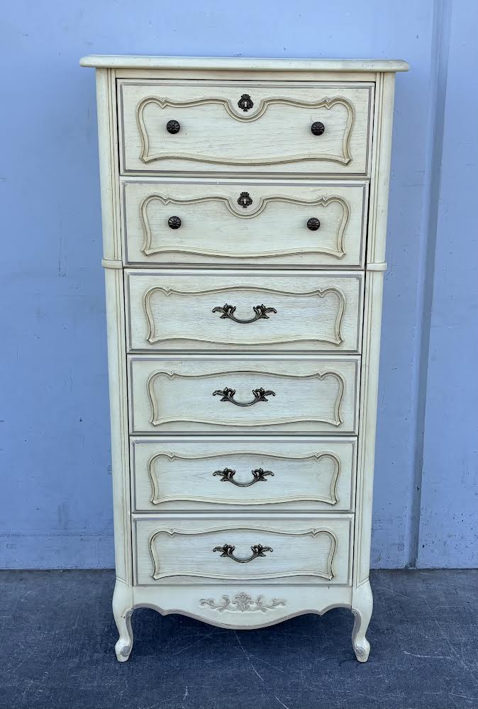 Stanley Vintage Tallboy French Style Chest Dresser jewelry/lingerie