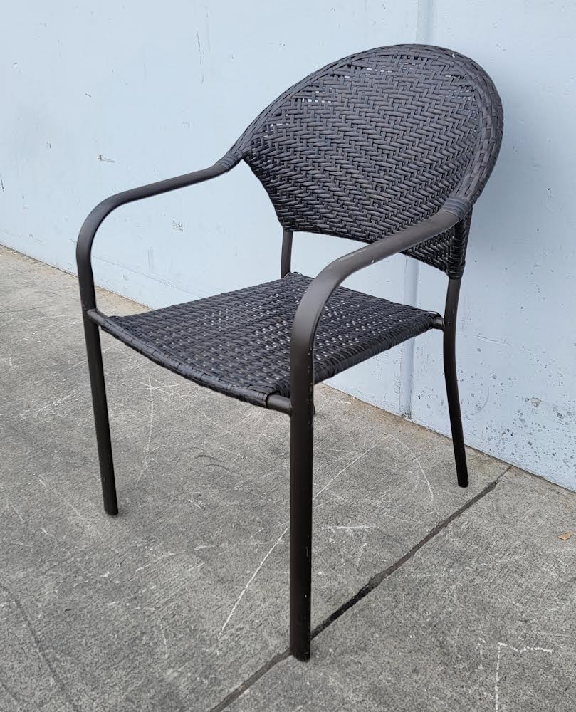 Hampton bay patio/ outdoor wicker/ rattan/ cane chair/ armchair