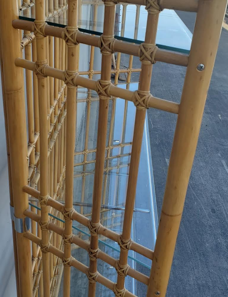 Bamboo shelf unit/bookcase