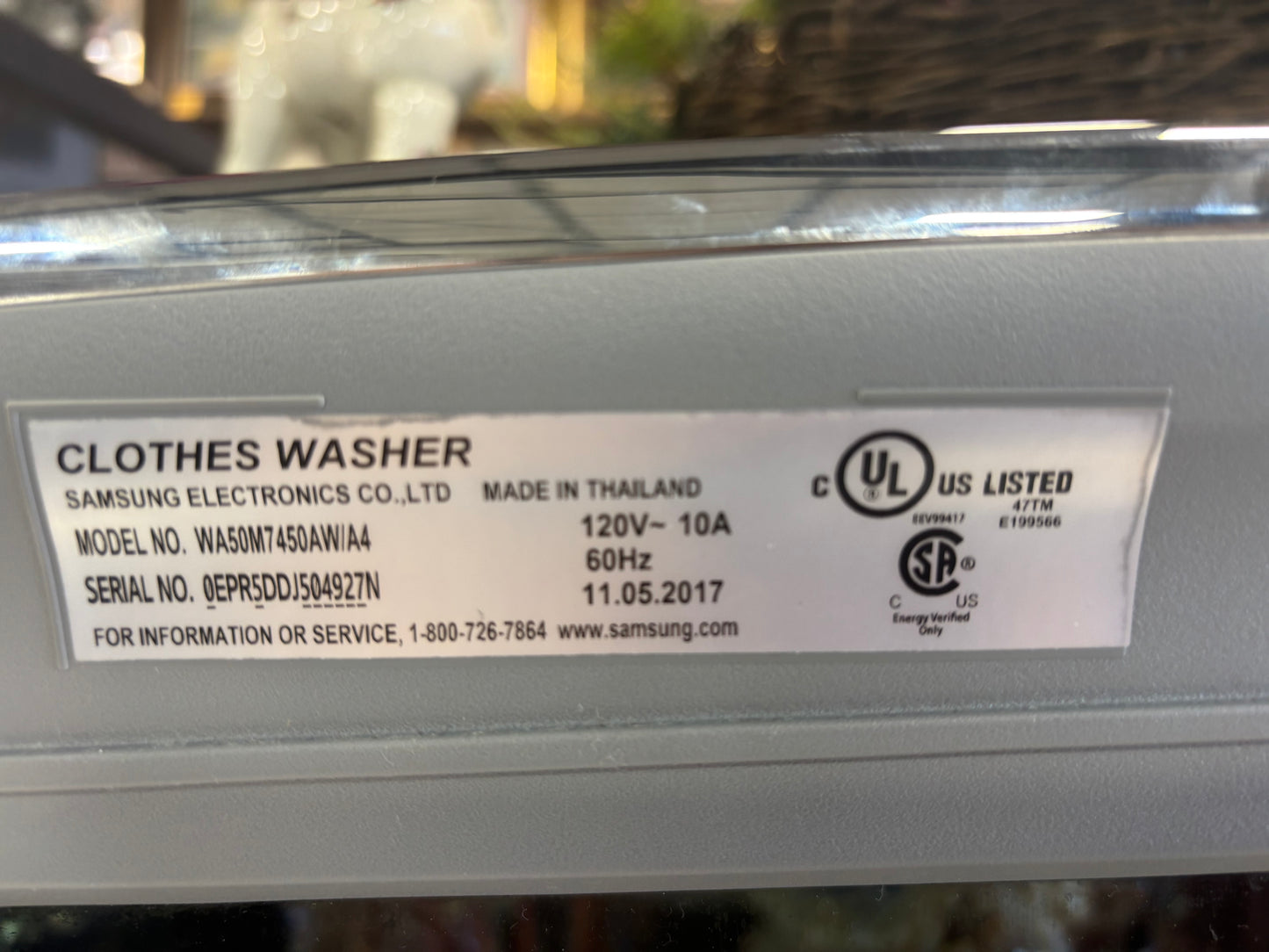 Samsung electric washer and dryer set
