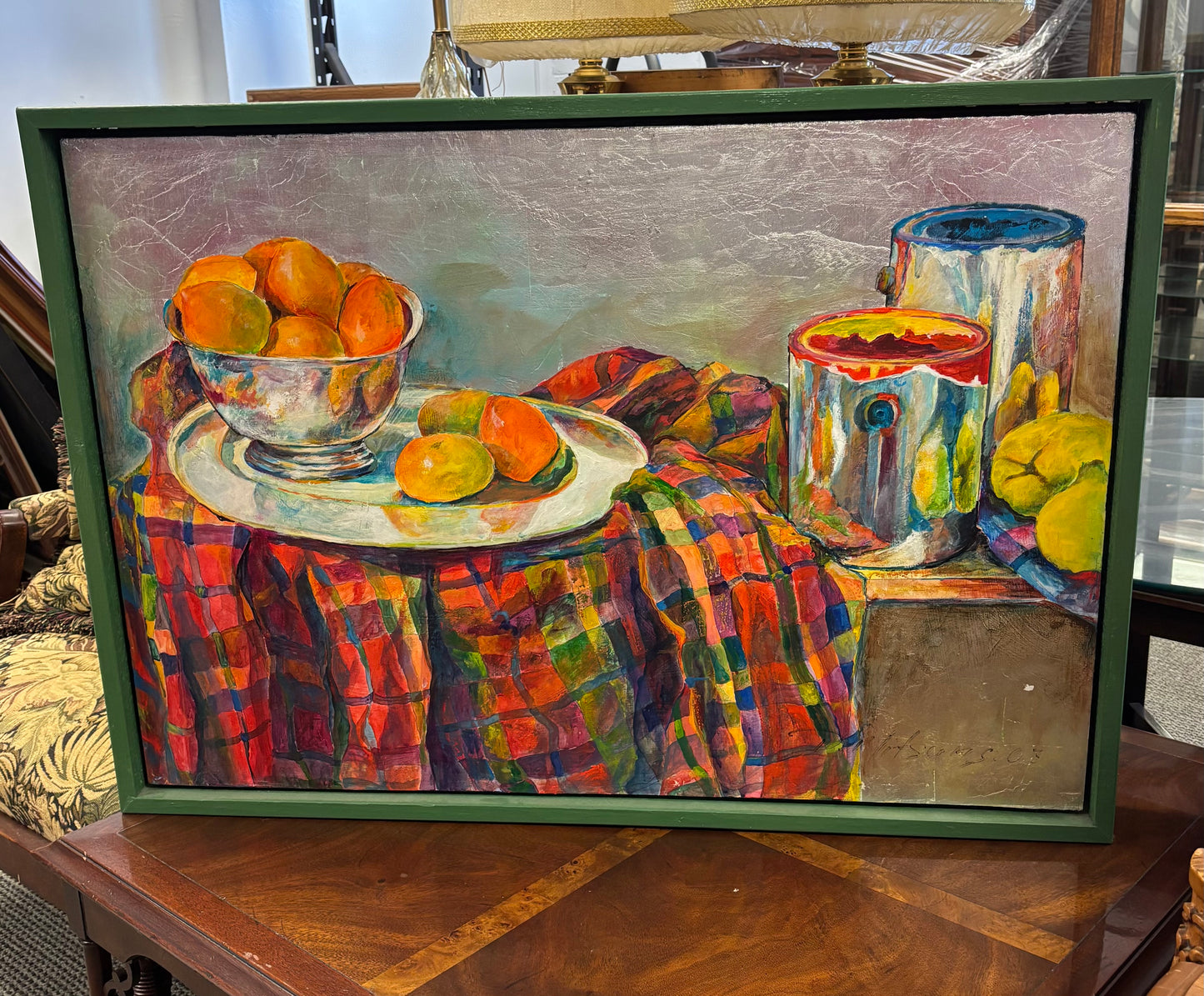 Signed Oil Painting “Fruit” Art