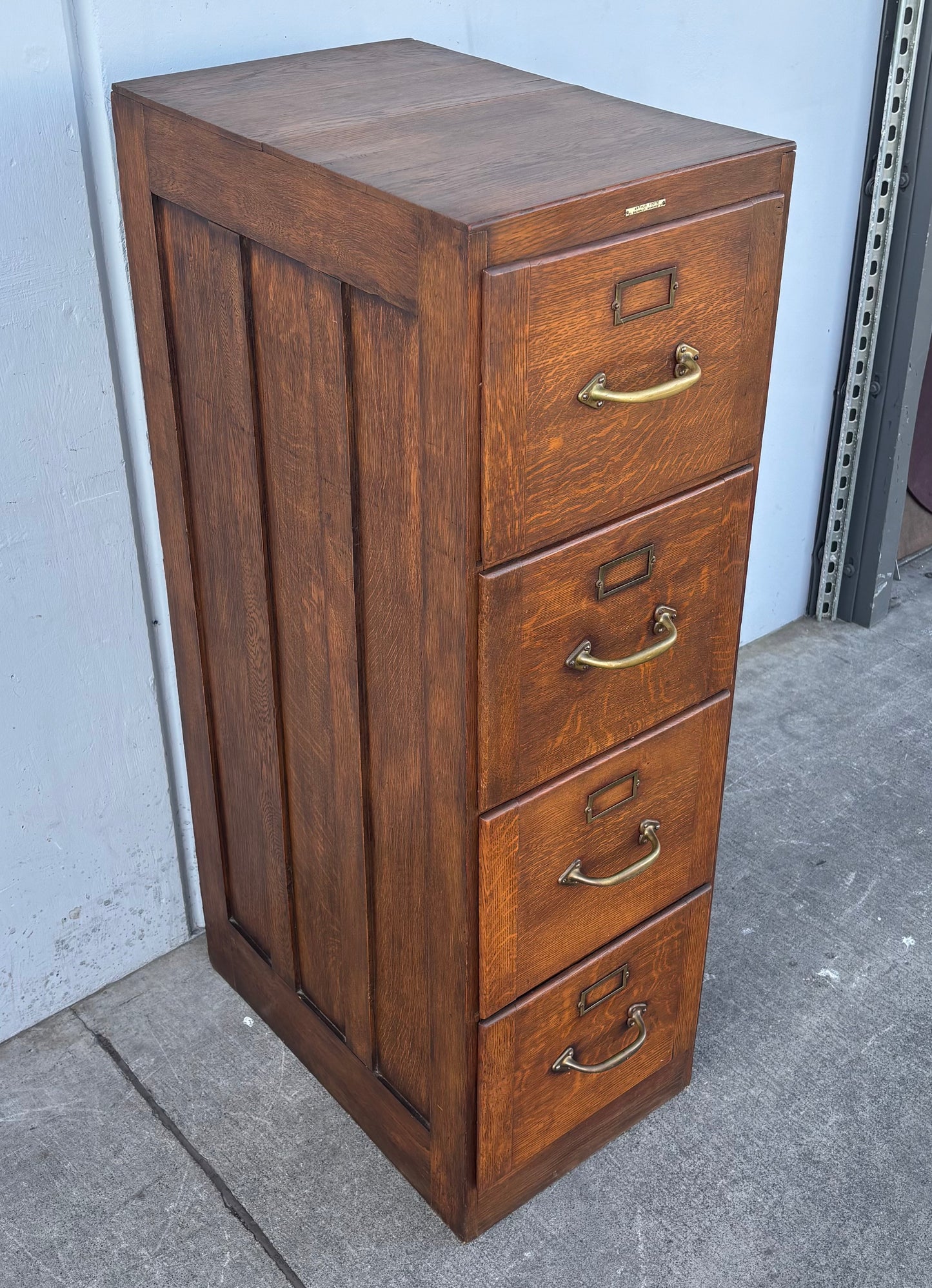 Wood file cabinet 4 drawer