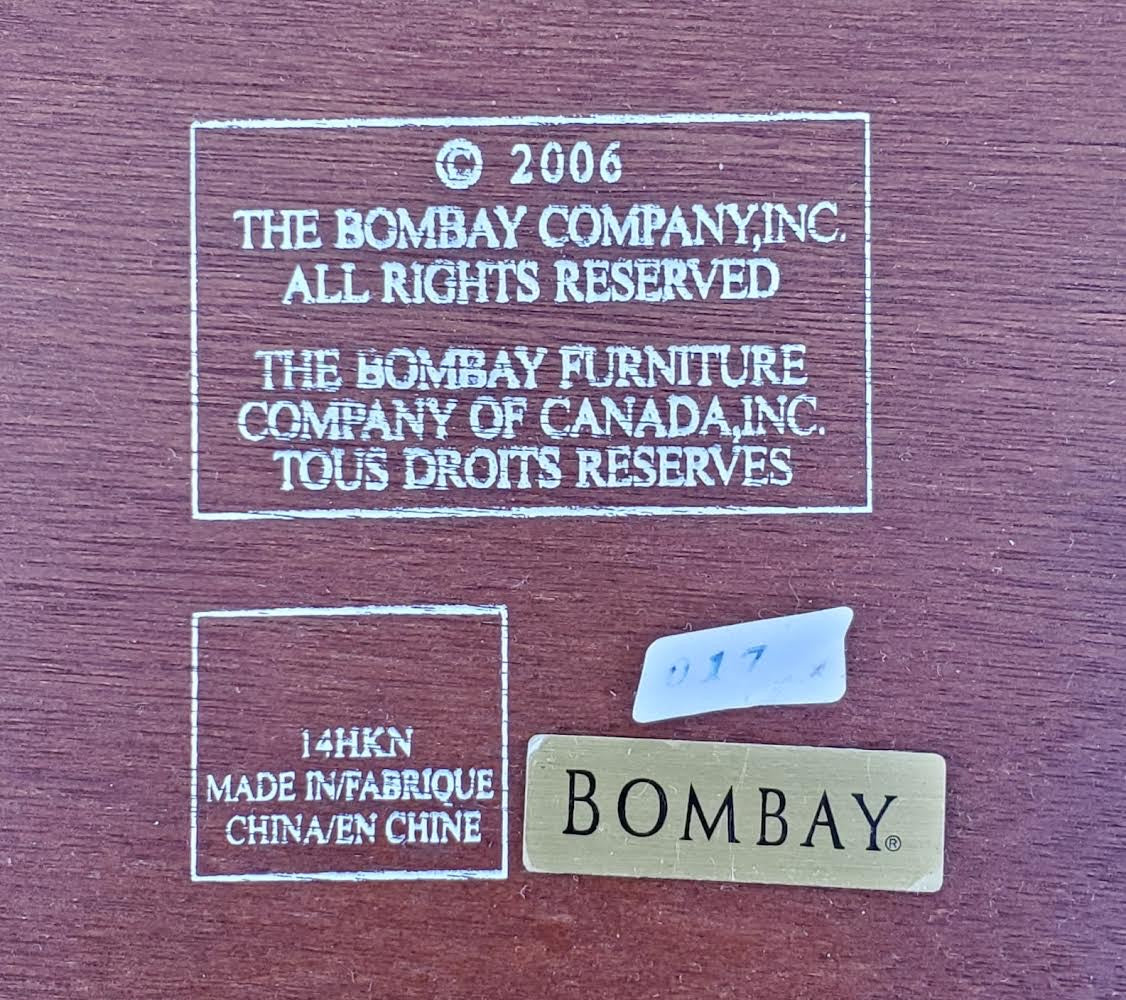 Bombay end/side tables (2)