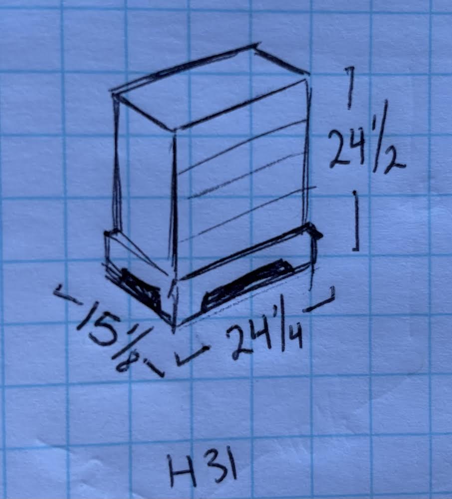 Cherry 4 Drawer Night Stand
