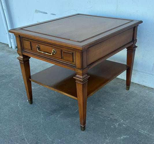 Hekman Vintage 1960s End Table With Drawers