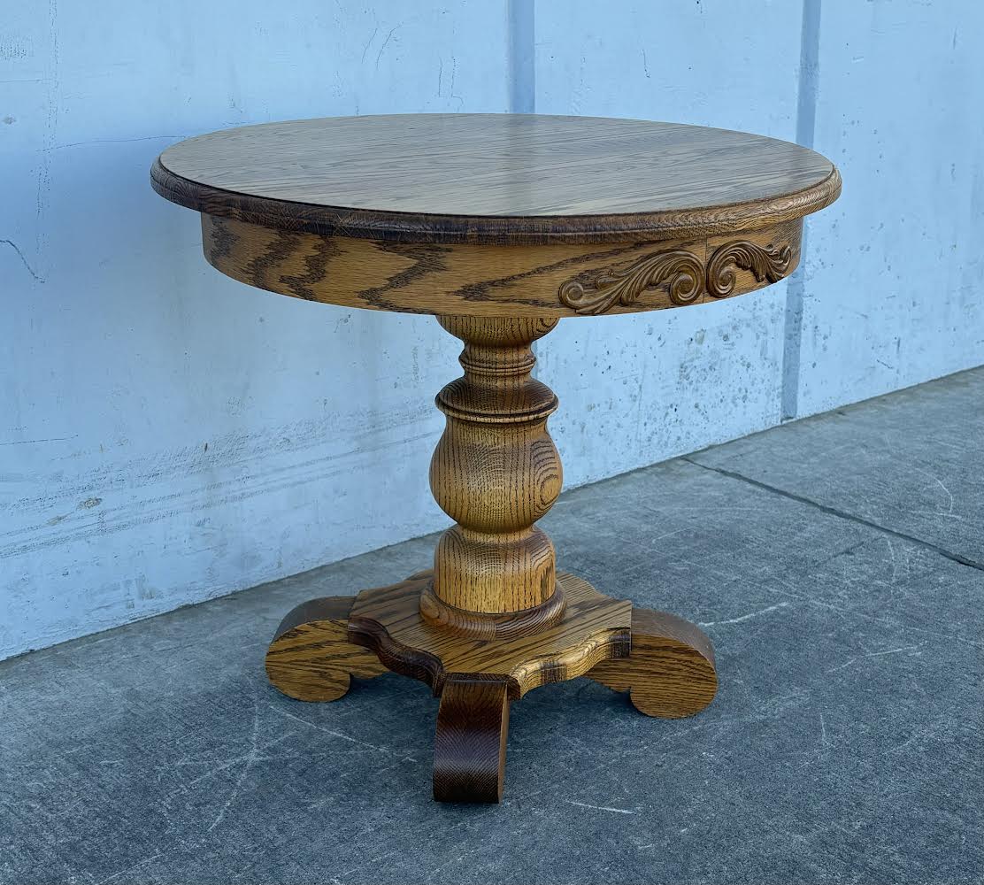 Heirloom USA Made Side Table/Round Wood