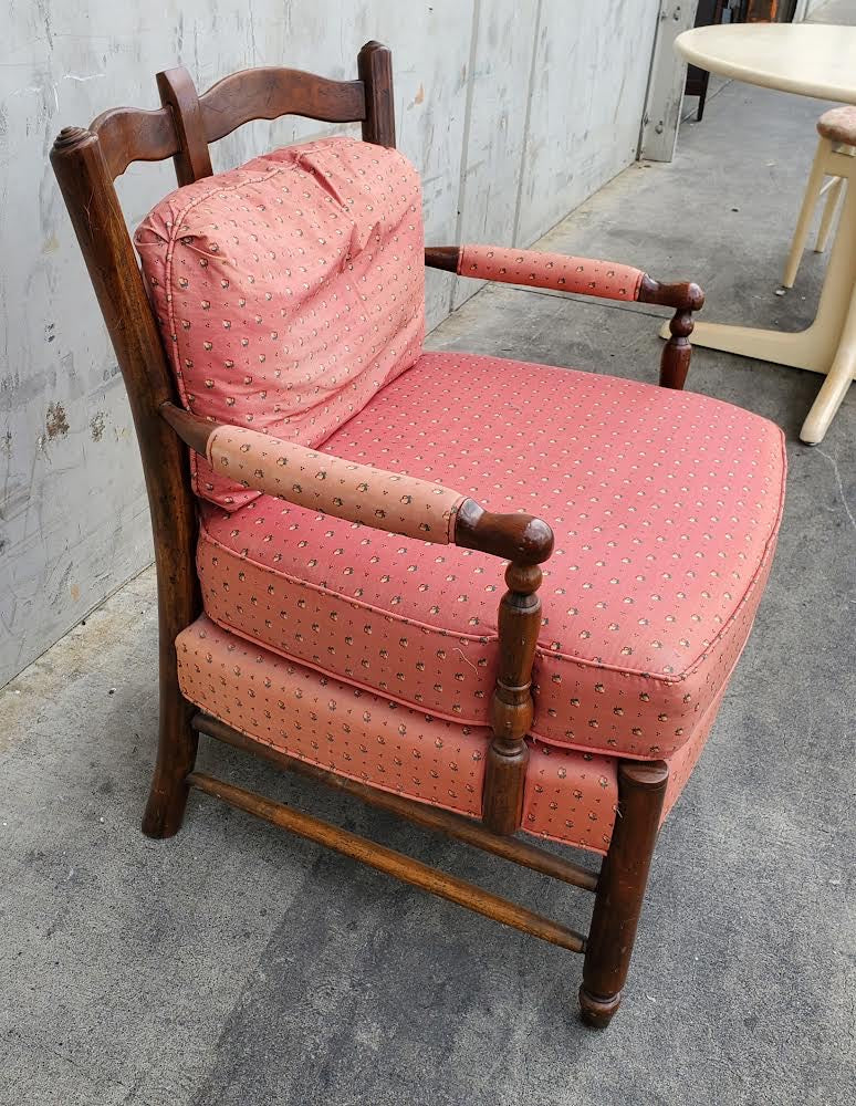 Pink armchair French country style