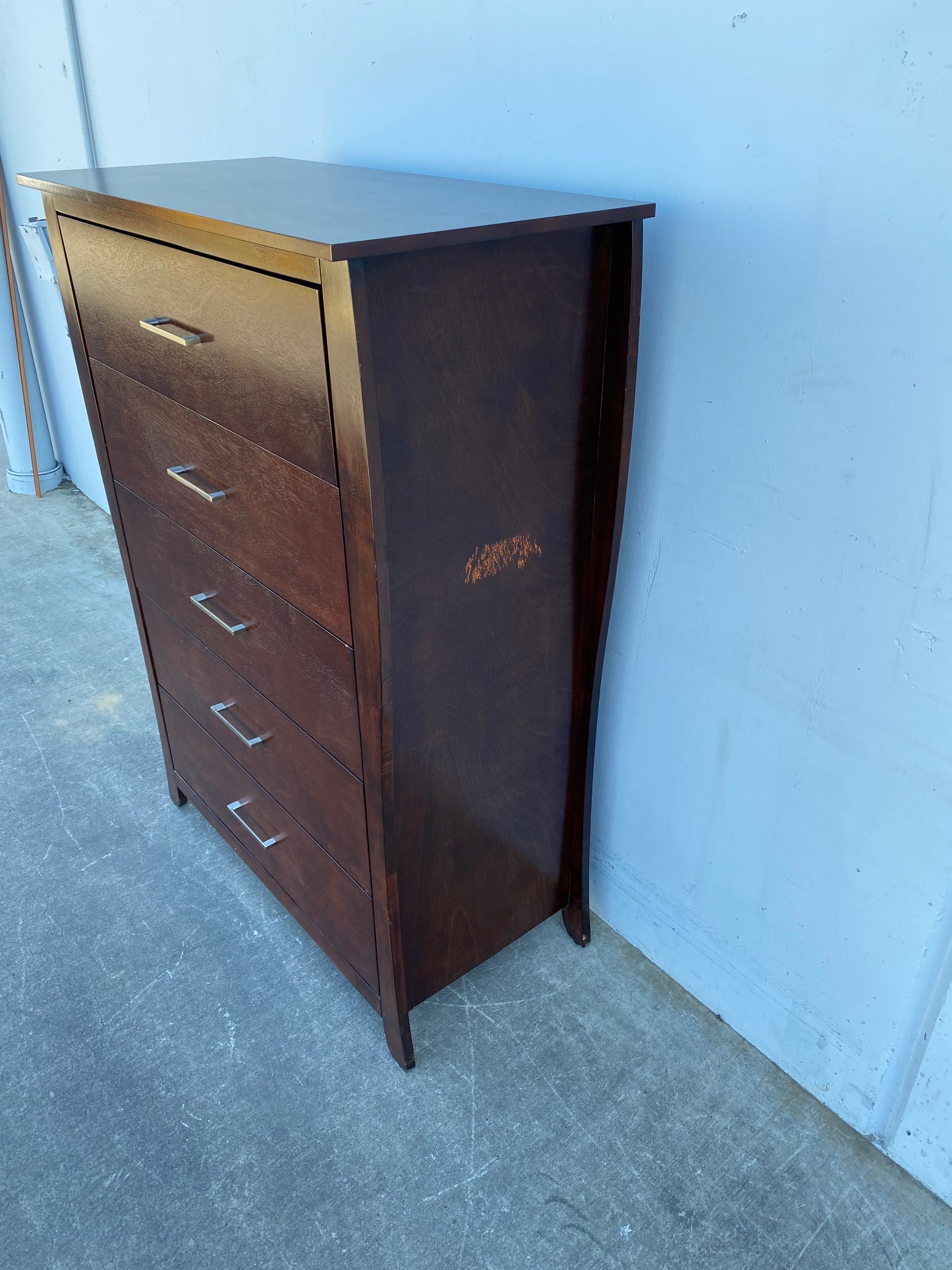 Dresser highboy/ chest of drawers dark wood
