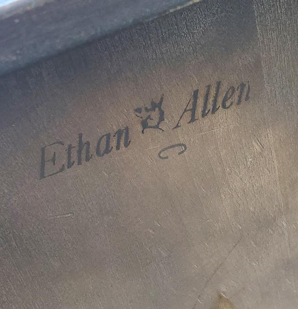 Ethan Allen end/side table on wheels