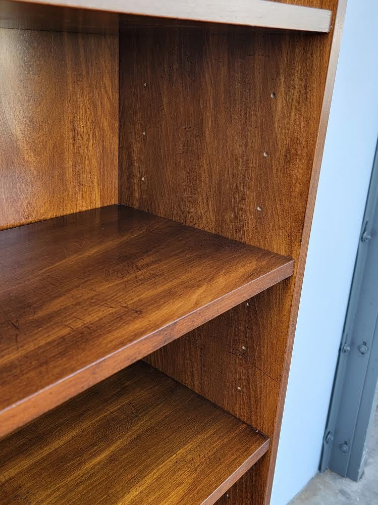 dark wood vertical bookcase/ bookshelf