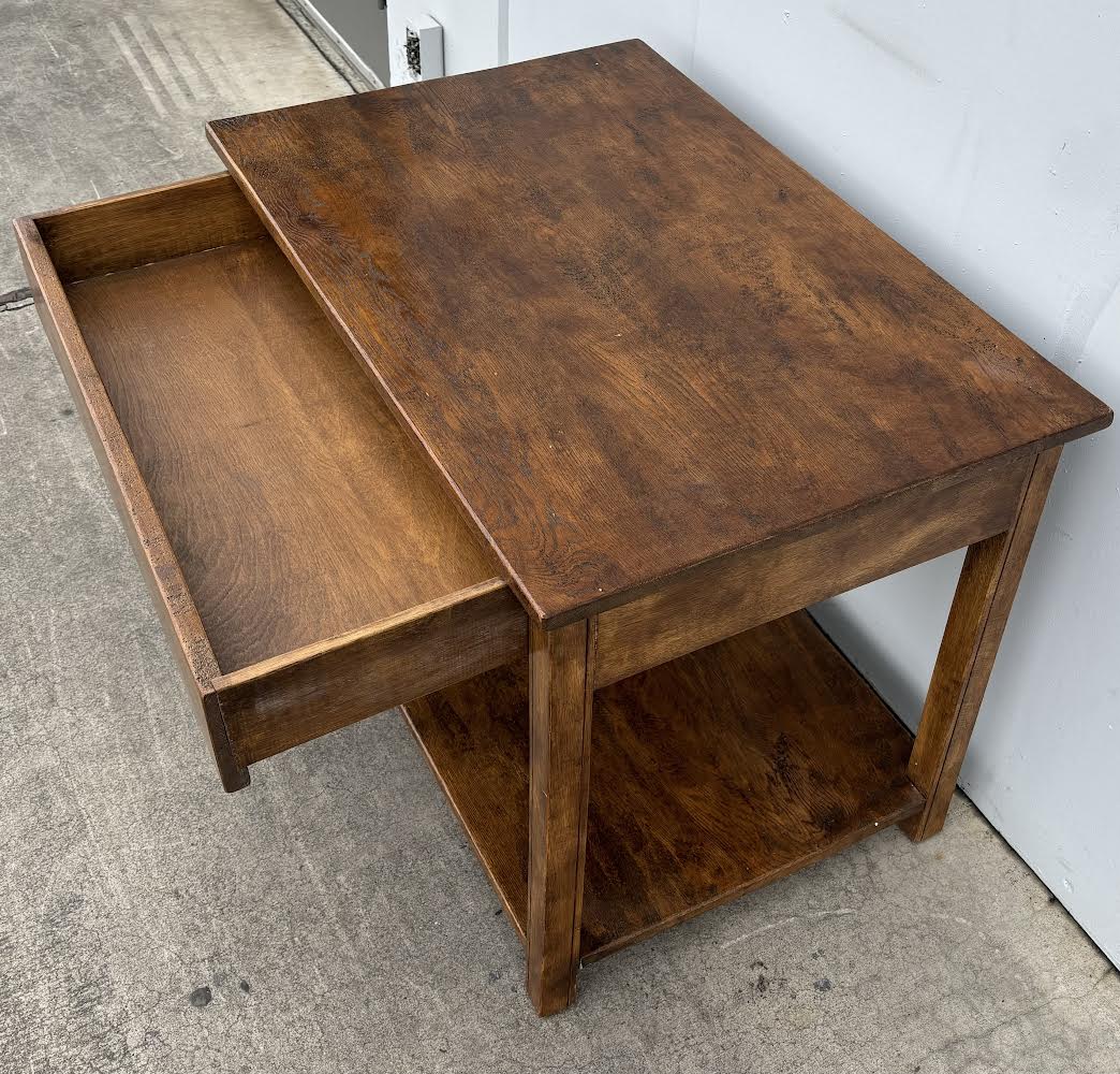 Mid Century Walnut Accent Table End Table