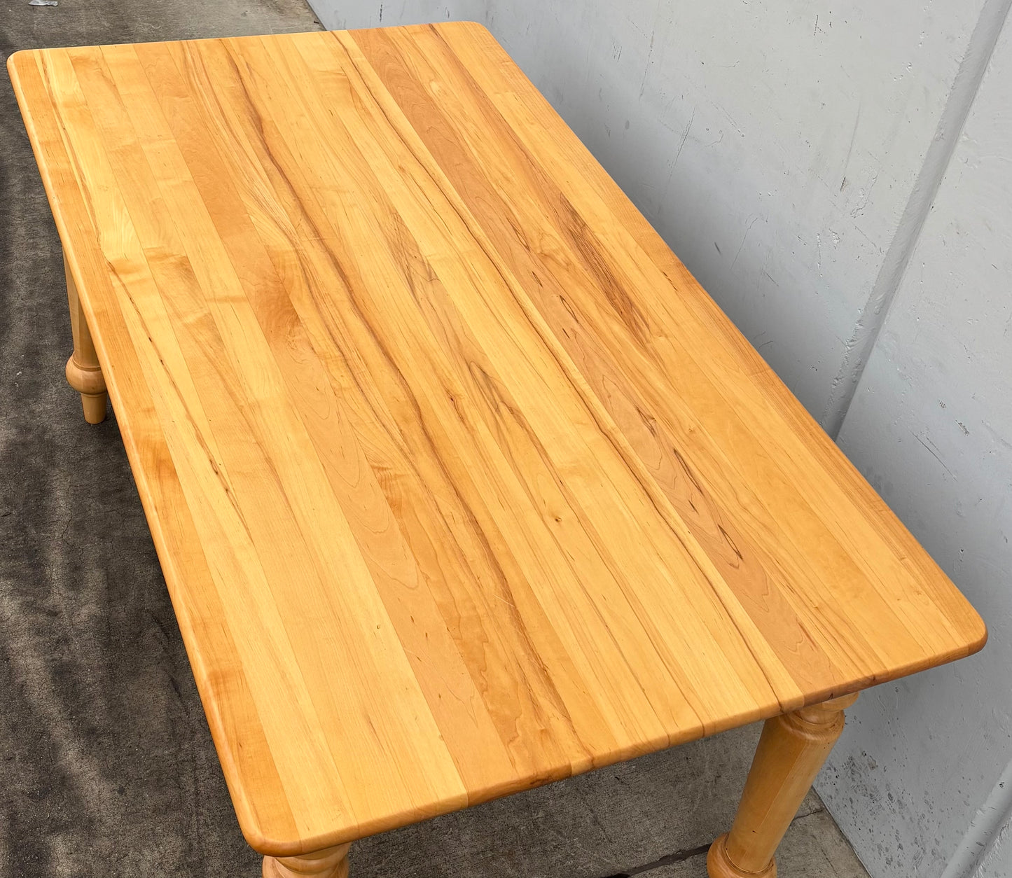 Light wood dining table