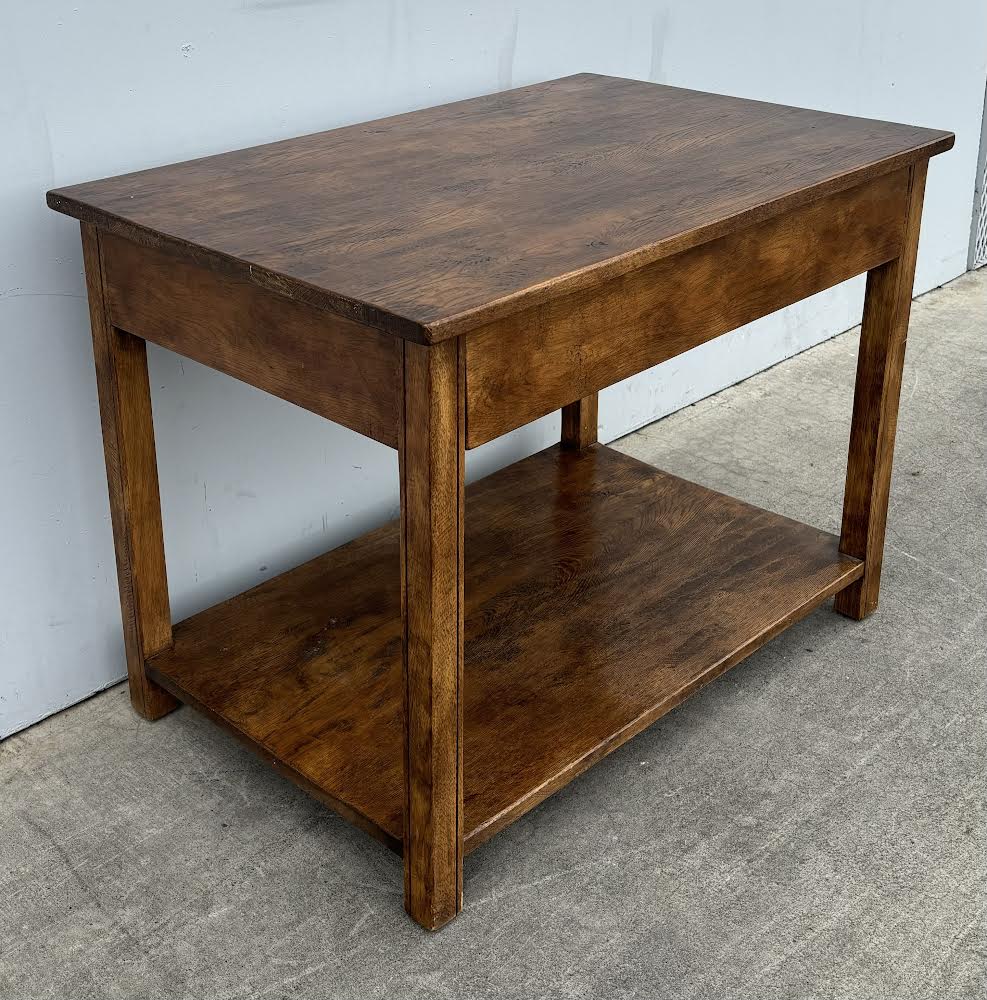 Mid Century Walnut Accent Table End Table