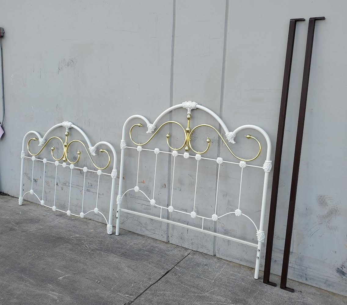 white bed frame queen size