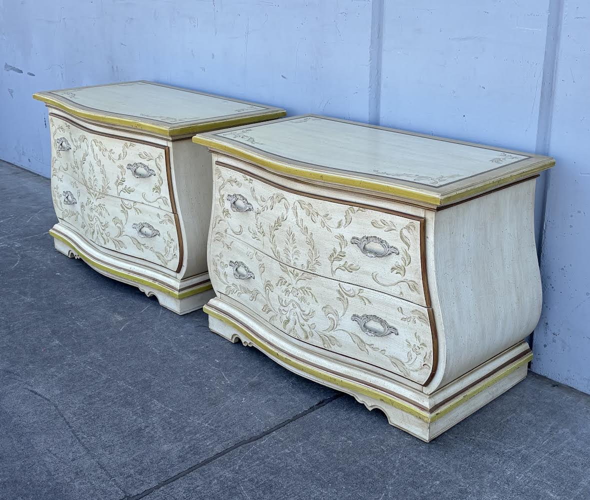 Vintage Drexel Heritage French Provincial 2 Matching Night Stands