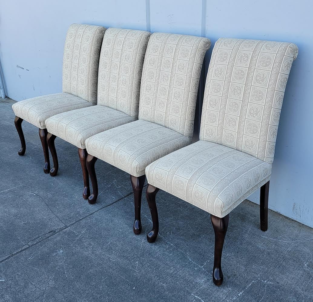 Dining side chairs (4) beige/tan