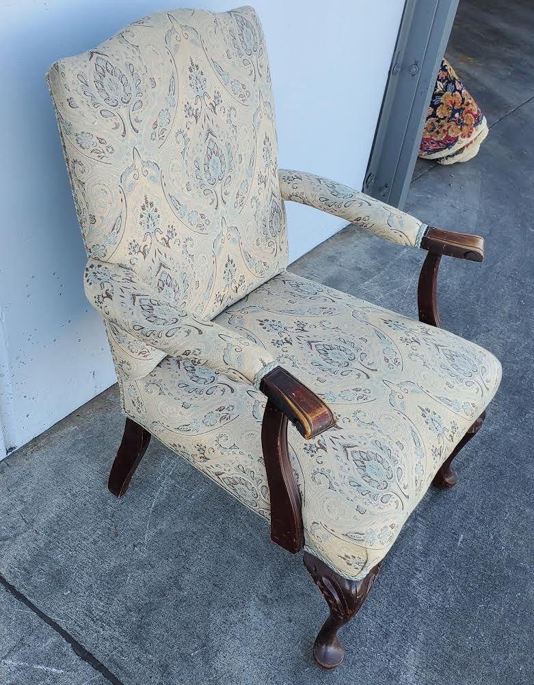 antique/vintage armchair tan/ beige