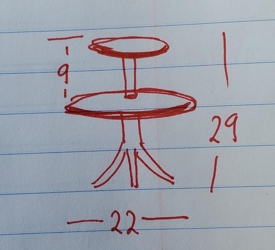 Mersman Two tiered round end/side table