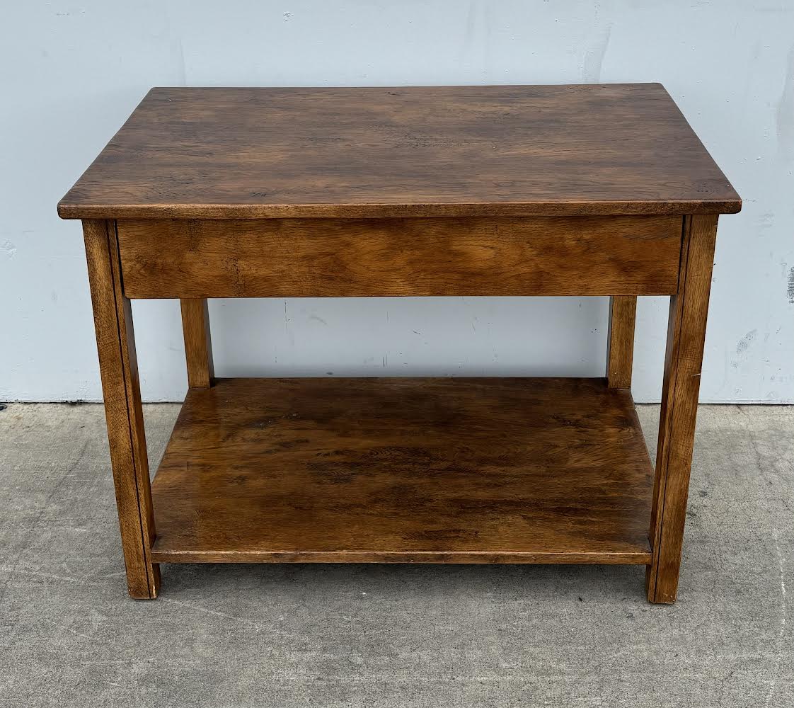 Mid Century Walnut Accent Table End Table