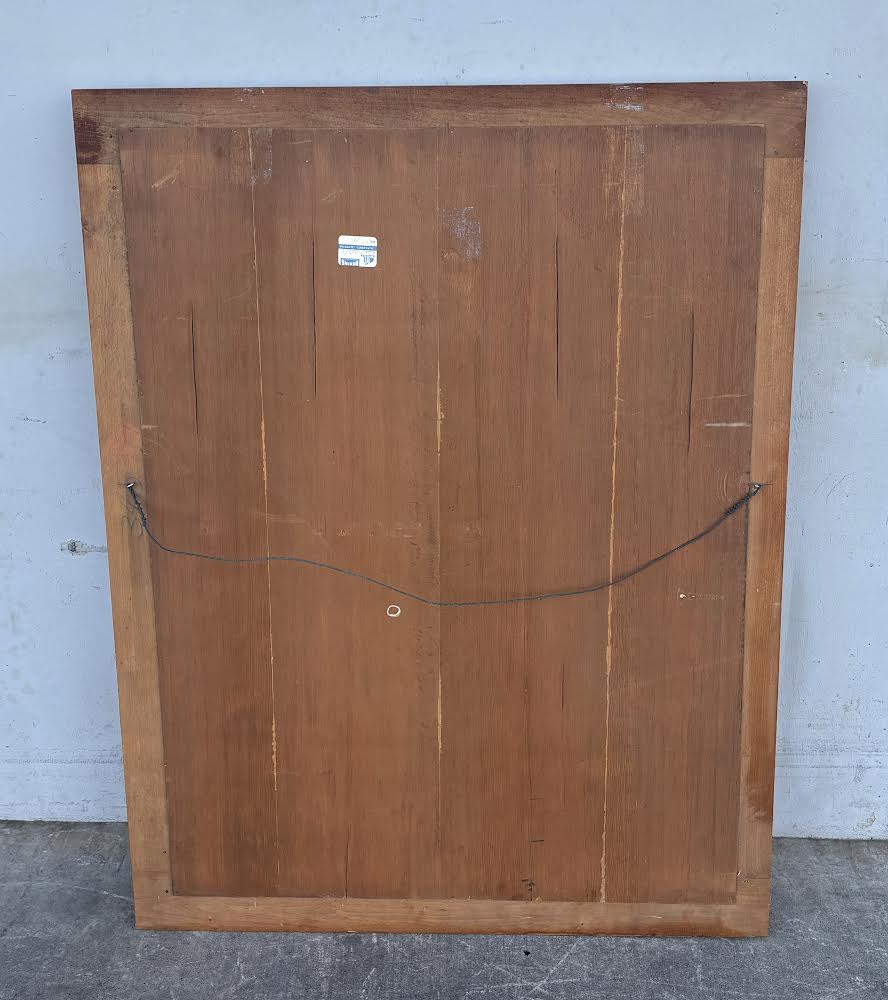 Large Wooden Framed Antique Mirror
