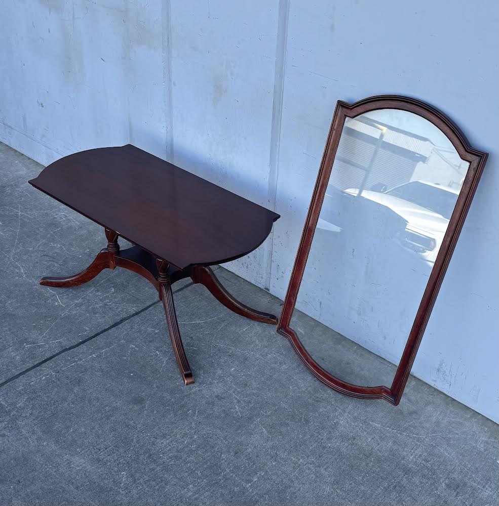 Antique Glasstop Coffee Table