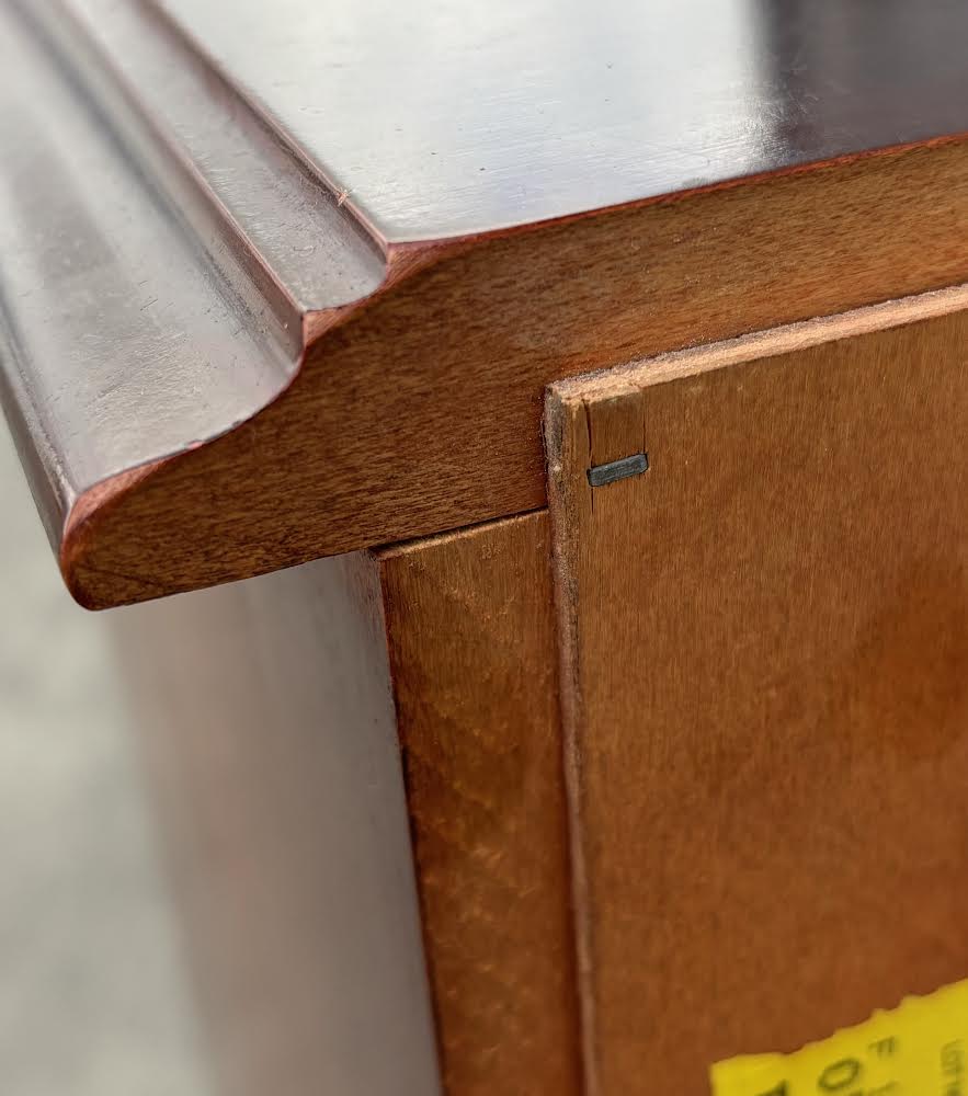 Antique Solid Mahogany Open Bookcase Book shelf