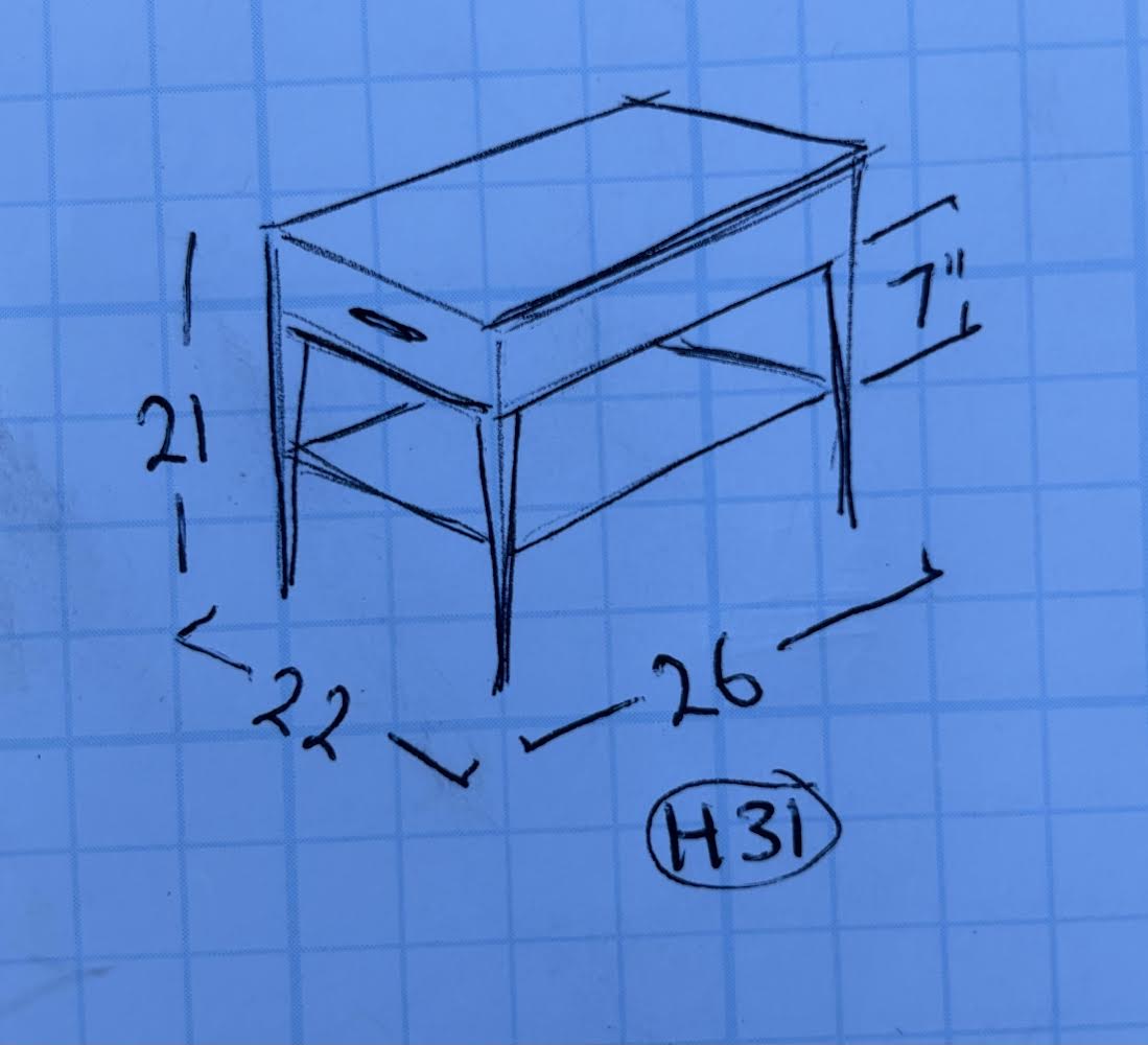 Hekman Vintage 1960s End Table With Drawers
