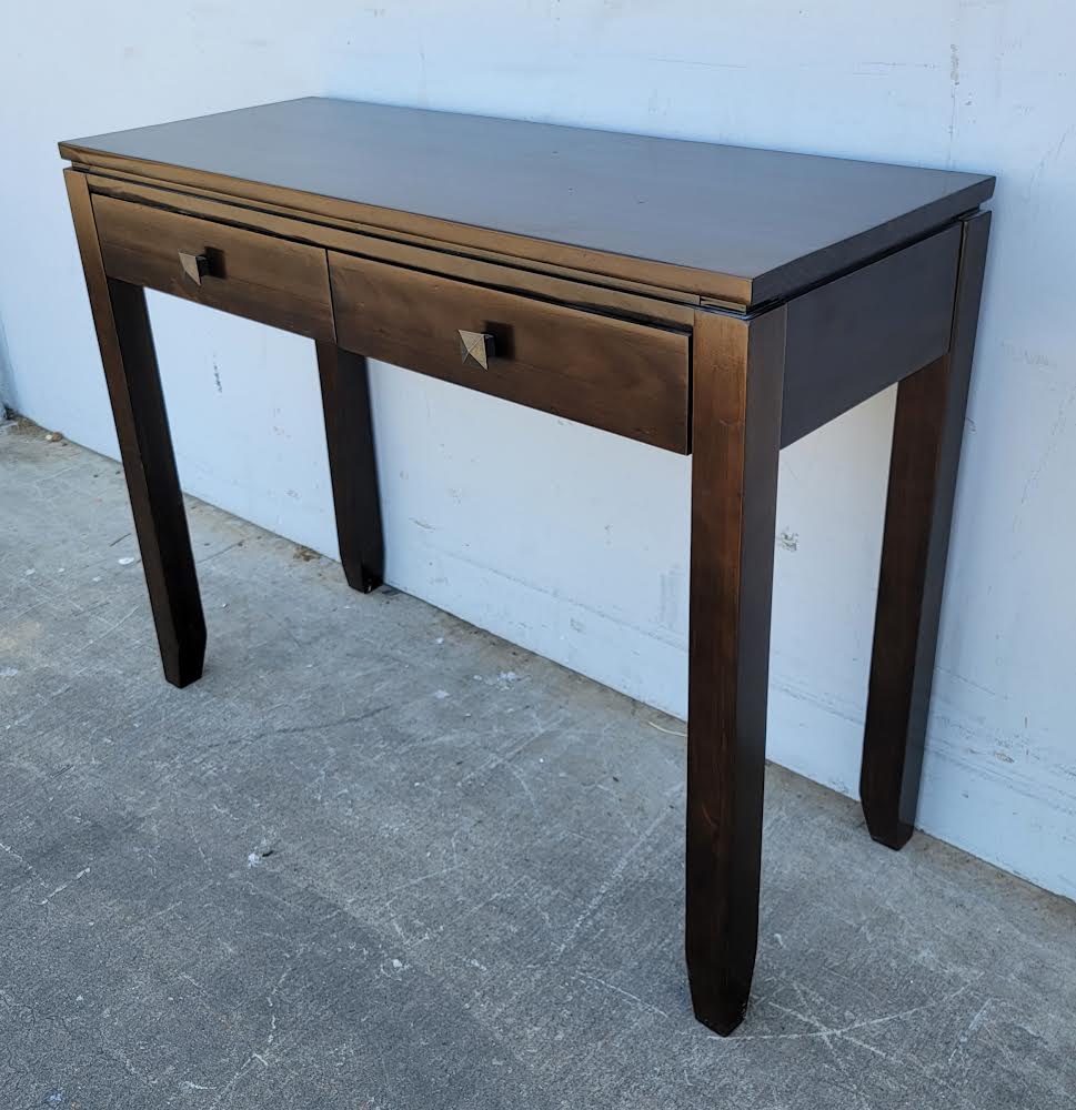 Dark wood console table