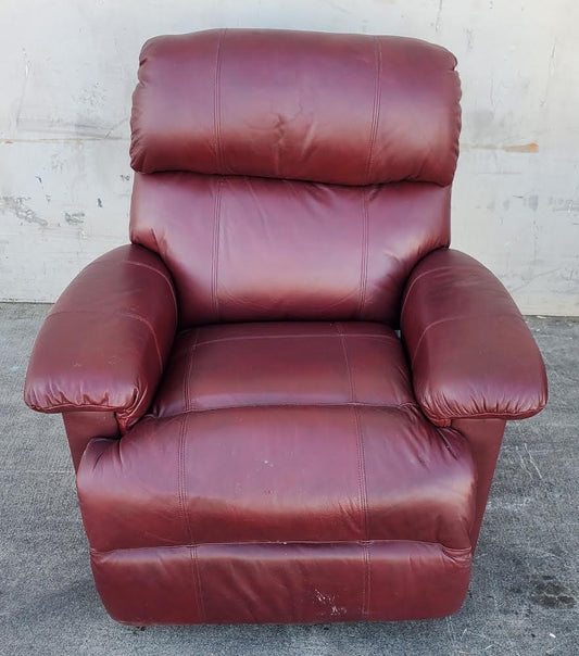 Mahogany recliner armchair