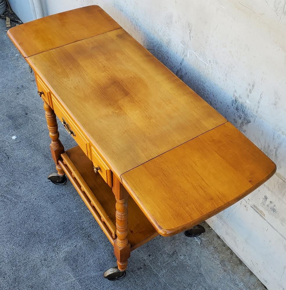 Kitchen buffet/server on wheels light wood