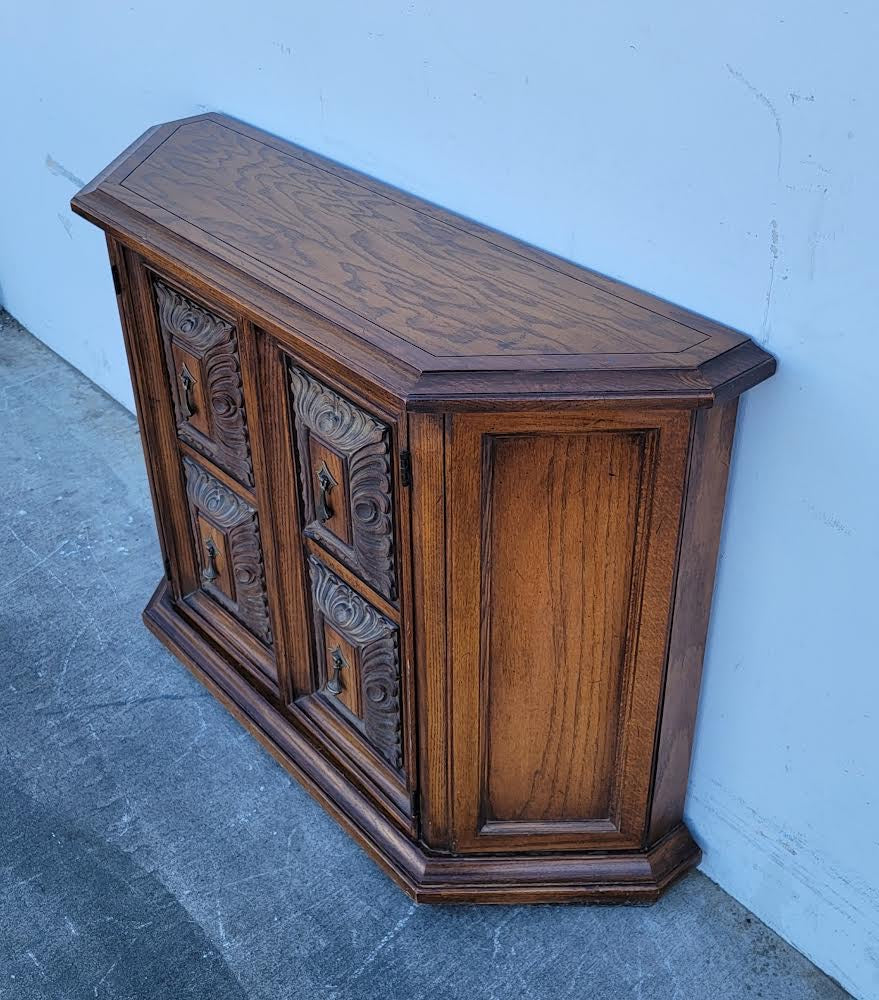 Buffet/ cabinet/ credenza half octagon