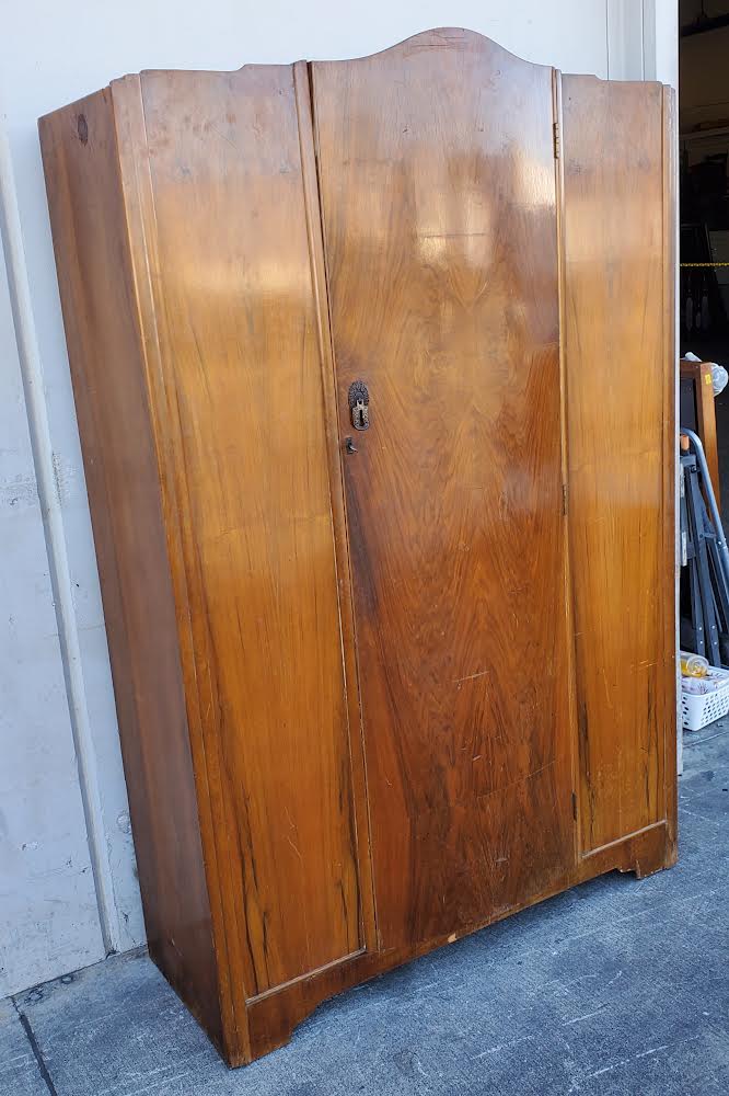 art deco style antique/vintage armoire/wardrobe